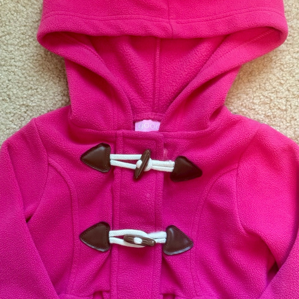 GoodLad Pink Fleece Pea Coat - Picture 2 of 4